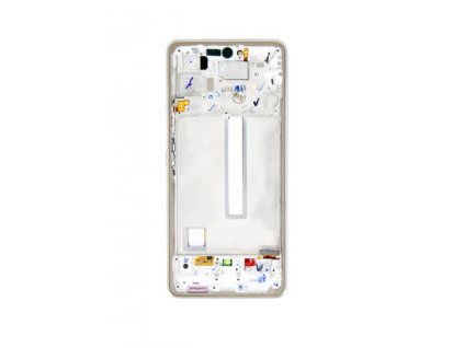 Samsung A536 Galaxy A53 5G - LCD displej + Dotykové sklo a Rám Originál biely
