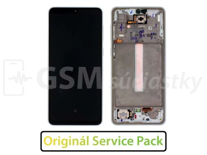 Samsung A336 Galaxy A33 LCD displej + dotykové sklo a Rám Originál white