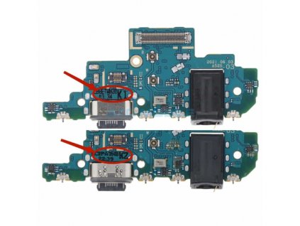 Doska nabíjania Samsung A528B Galaxy A52s (5G) nabíjací konektor, mikrofón Originál