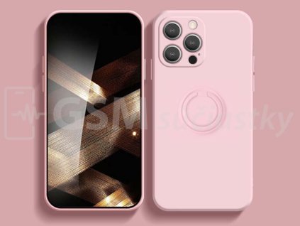 Puzdro s krúžkom na prst iPhone 13 Pro pink