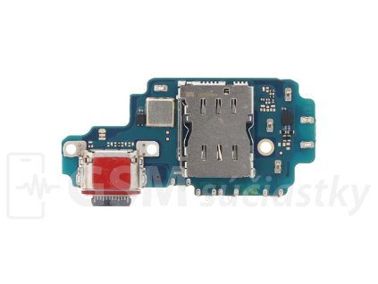 PCB Doska nabíjania Samsung S918 Galaxy S23 Ultra nabíjací konektor, mikrofón