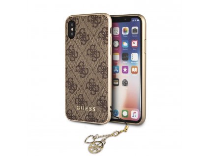 Guess Charms Hard Case 4G Brown pre iPhone X