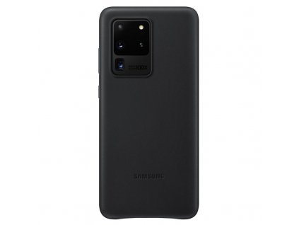 EF-VG988LBE Samsung Kožený Kryt pre Galaxy S20 Ultra Black