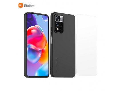 Made for Xiaomi TPU Kryt + Tvrdené Sklo pre Redmi Note 11 Pro+ 5G Black