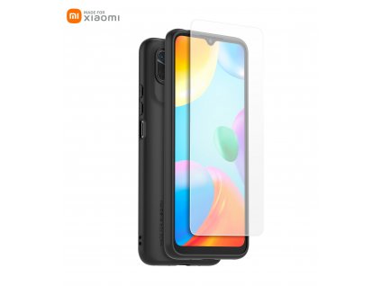 Made for Xiaomi TPU Kryt + Tvrdené Sklo pre Xiaomi Redmi 10C Black