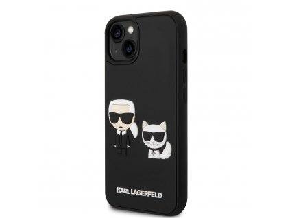 Karl Lagerfeld and Choupette 3D Kryt pre iPhone 14 Plus Black