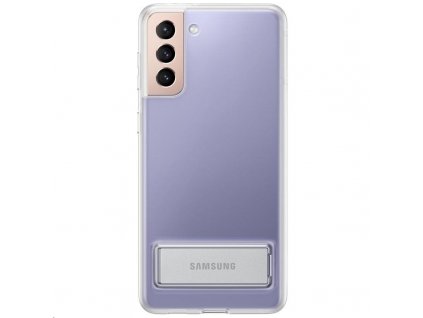 EF-JG996CTE Samsung Clear Standing Kryt pre Galaxy S21+ Transparent