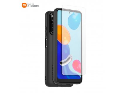 Made for Xiaomi TPU Kryt + Tvrdené Sklo pre Xiaomi Redmi Note 11/11s Black