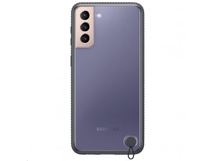 EF-GG996CBE Samsung Clear Protective Kryt pre Galaxy S21+ Black