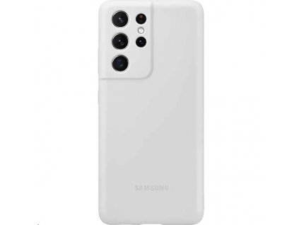 EF-PG998TJE Samsung Silikonový Kryt pre Galaxy S21 Ultra Light Gray