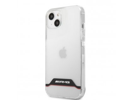 AMG PC/TPU Red Stripes Zadný Kryt pre iPhone 13 mini Transparent