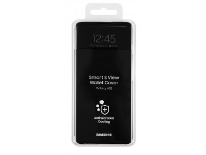 EF-EA325PBE Samsung S-View Pouzdro pre Galaxy A32 LTE Black