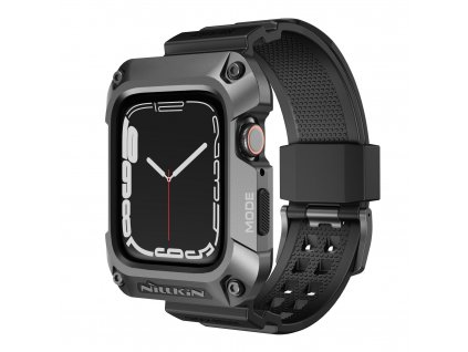 Nillkin DynaGuard Remienok + Kryt pro Apple Watch Series 45mm 7/8 Gray