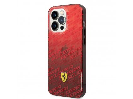 Ferrari Gradient Allover Zadný Kryt pre iPhone 14 Pro Max Red