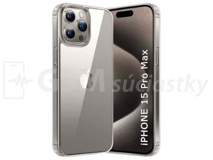 Puzdro priesvitné silikónové Apple iPhone 15 Pro MAX