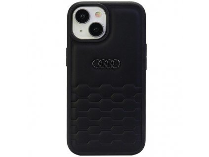 Audi GT Synthetic Leather Zadný Kryt pre iPhone 15 Plus Black