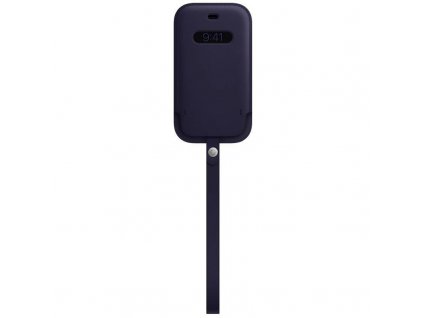 MK0A3ZM/A Apple Leather Sleeve Kryt vč. MagSafe pre iPhone 12/12 Pro Deep Violet