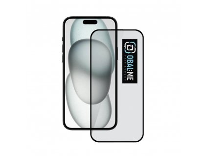 OBAL:ME 5D Tvrdené Sklo pre Apple iPhone 15 Black
