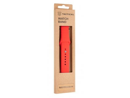 Tactical 498 Silikonový Remienok pre Apple Watch 1/2/3/4/5/6/7/8/9/SE 42/44/45mm Red