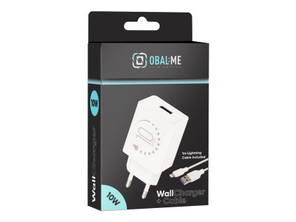 Cestovná Nabíjačka USB-A 10W + USB-A/Lightning Kábel 1m Biela