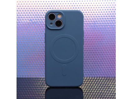 Silikónový kryt s magnetickým nabíjaním Samsung Galaxy A35 5G, Modrý