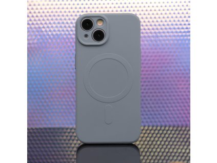 Silikónový kryt s magnetickým nabíjaním Apple iPhone 12 Svetlo Modrý
