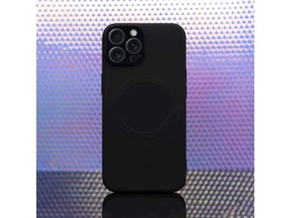 Silikónový kryt s magnetickým nabíjaním Apple iPhone 13 Pro Max, Čierny