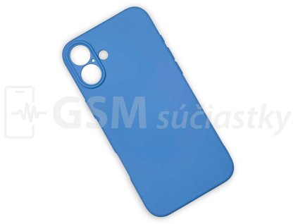 Silikónový kryt na mobil iPhone 16 Plus, Svetlo Modrý