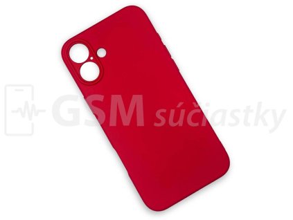 Silikónový kryt na mobil iPhone 16 Plus, Červené