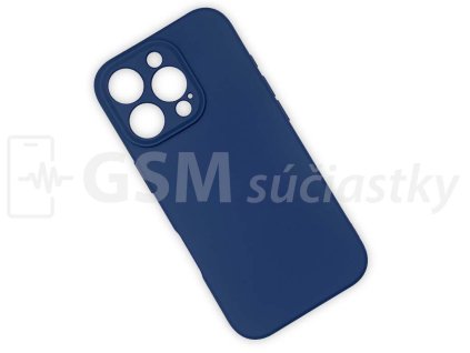 Silikónový kryt na mobil iPhone 16 Pro, Modrý