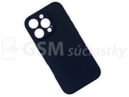 Silikónový kryt na mobil iPhone 16 Pro, Čierny