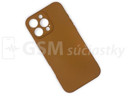 Silikónový kryt na mobil iPhone 16 Pro Max, Karamelový