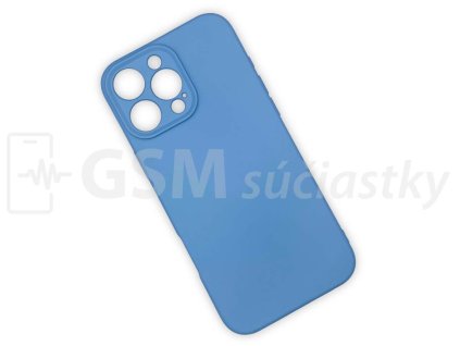 Silikónový kryt na mobil iPhone 16 Pro Max, svetlo modrý