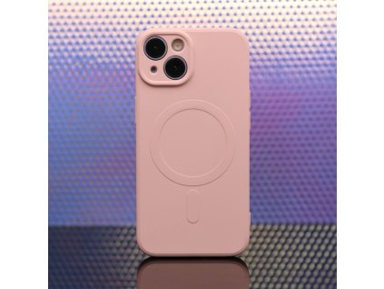 Silikónový kryt s magnetickým nabíjaním Apple iPhone 16 Pro, Ružový 1