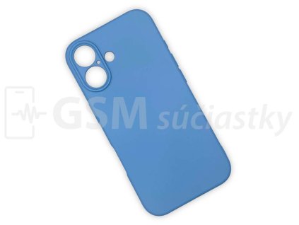 Silikónový kryt na mobil iPhone 16, Svetlo Modrý