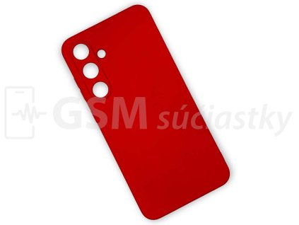 Silikónový kryt na Samsung Galaxy S24 FE, červený