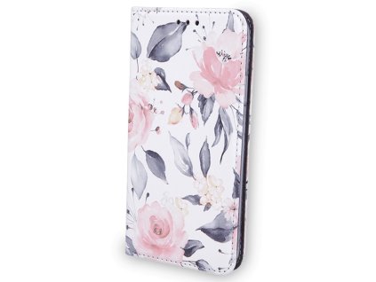 Dámske knižkové puzdro Samsung Galaxy A20s - kvety
