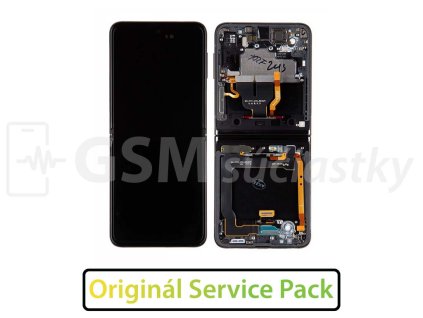 Samsung F711 Galaxy Z Flip 3 LCD displej + Dotykové sklo a Rám Originál