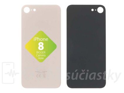 Apple iPhone 8 Zadné sklo housingu Zlaté