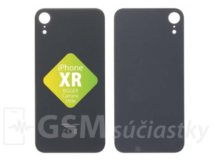 Apple iPhone XR Zadné sklo housingu Čierne
