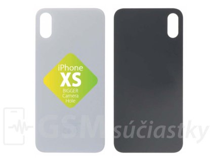 Apple iPhone Xs Zadné sklo housingu Silver