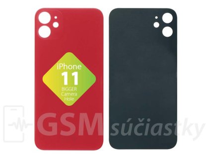 Apple iPhone 11 Zadné sklo housingu Červené