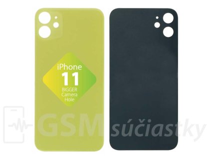 Apple iPhone 11 Zadné sklo housingu Žlté