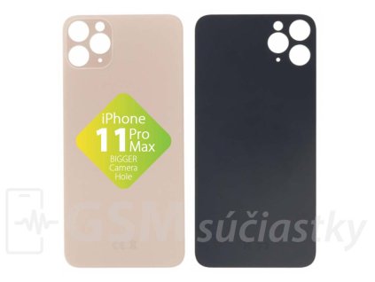 Apple iPhone 11 Pro Max Zadné sklo housingu Zlaté