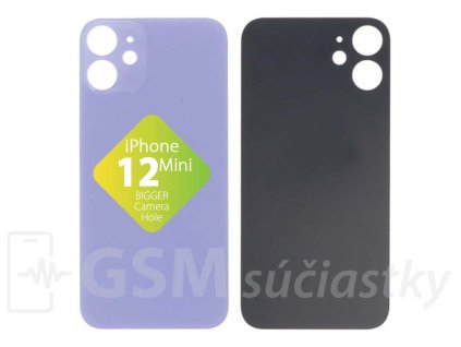 Apple iPhone 12 Mini Zadné sklo housingu Fialové