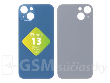 Apple iPhone 13 Zadné sklo housingu Modré