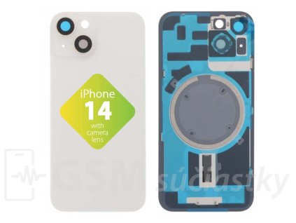 Apple iPhone 14 Zadné sklo housingu Starlight