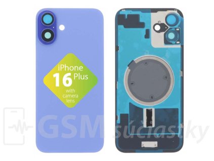 Apple iPhone 16 Plus Zadné sklo housingu Ultramarine