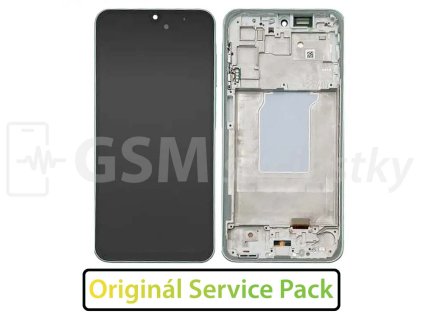 Samsung A266 Galaxy A256 5G LCD displej + Dotykové sklo a Rám Originál white