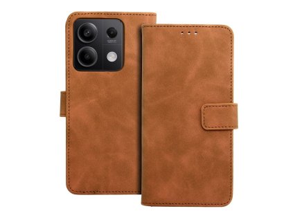 Knižkové diárové puzdro Xiaomi Redmi Note 13 5G, Hnedé 2